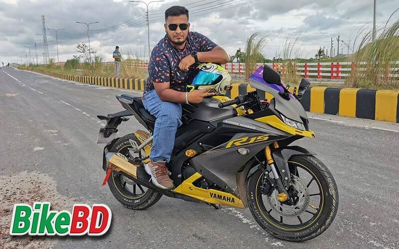 yamaha r15 v3 indo yellow color user review in bd front brake
