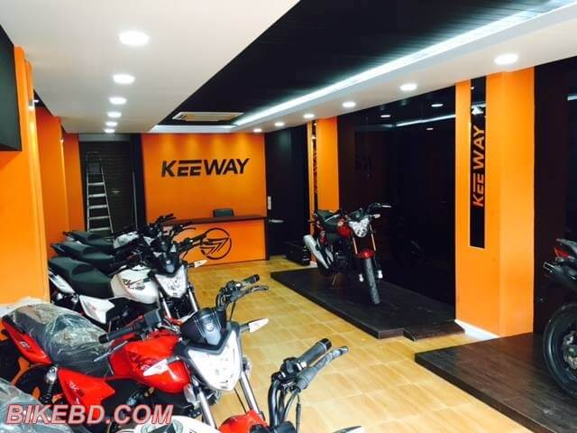 keeway motorcycle showroom in bangladesh