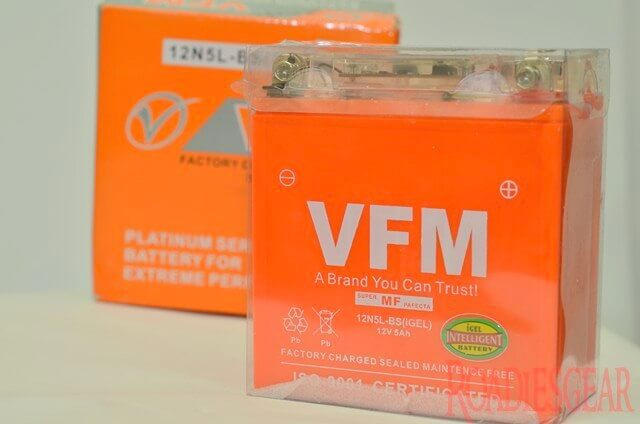 vfm 5 amp maintenence free battery