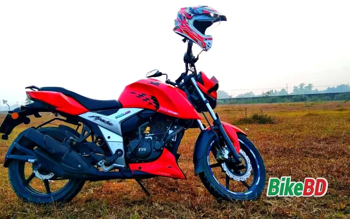 new tvs apache rtr 160 4v red colour