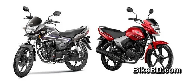 ১২৫ সিসি মোটরসাইকেল honda cb shine vs yamaha saluto 