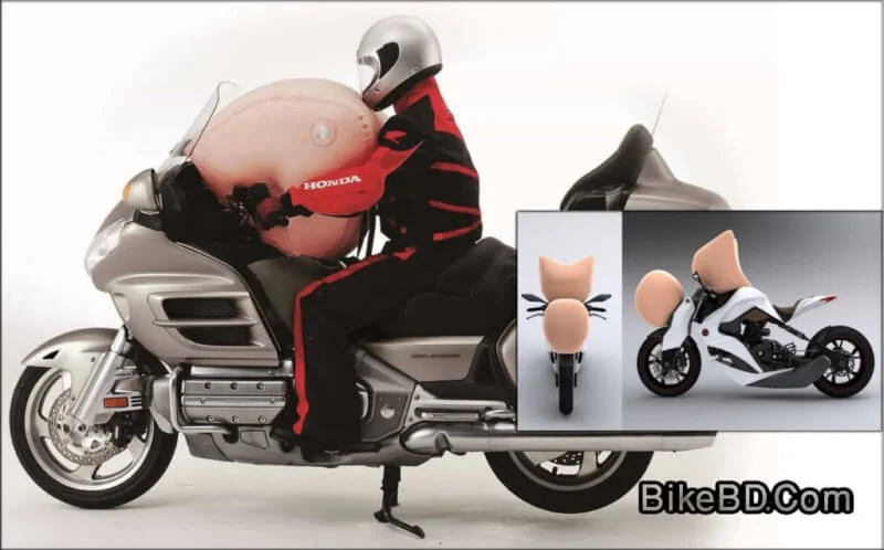 honda motorcycle airbag protection system