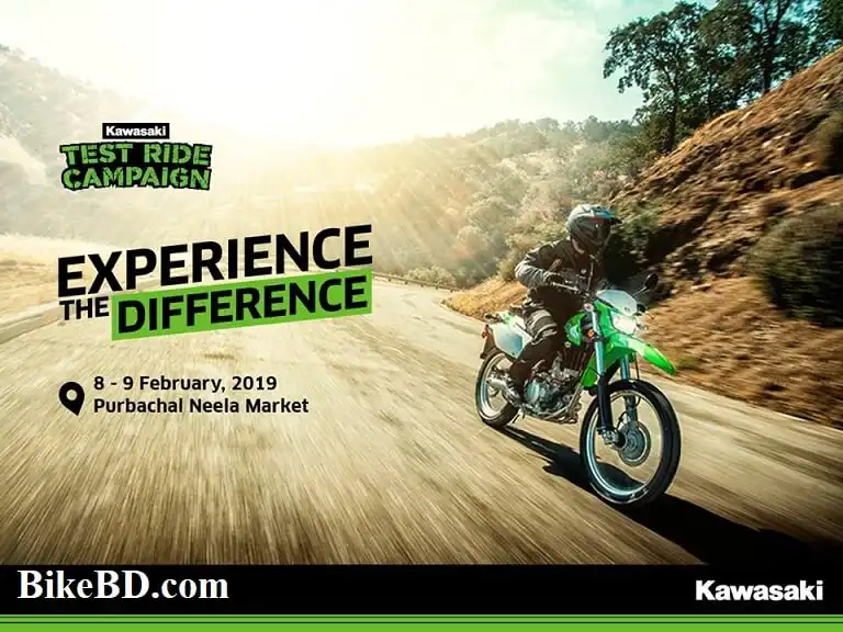 kawasaki motorcycle test ride campaign