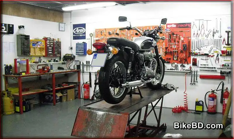 motorcycle service maintenance shop
