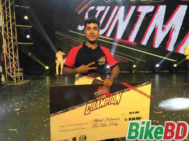 pulsar stuntmania season 1 winner