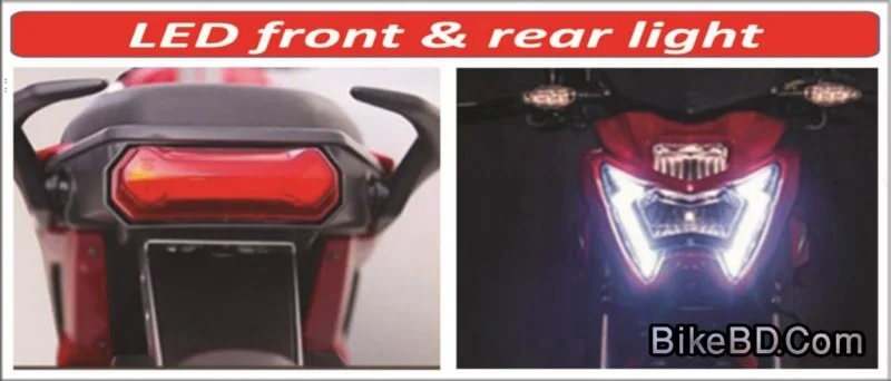 runner bolt 165r head light and tail light