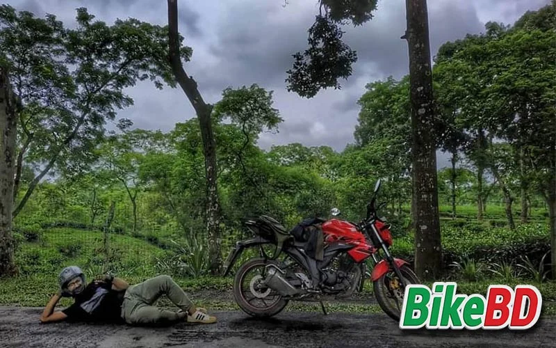 suzuki gixxer double disc edition at bandarban