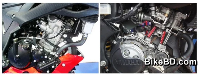 suzuki gsx r150 and yamaha yzf r15 v3 engine performance comparison