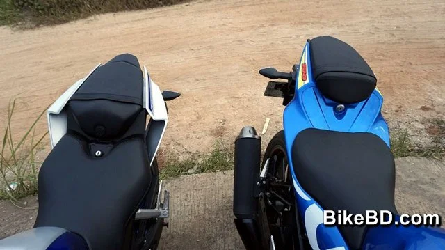 suzuki gsx r150 vs yamaha r15 v3 seating-riding