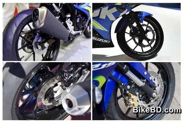 suzuki gsx r150 vs yamaha r15 v3 wheel brake suspension