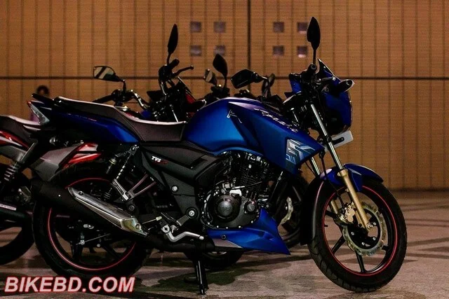 tvs bijoy apache rtr matt blue edition