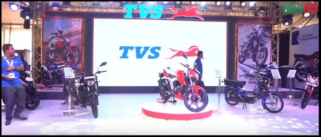 tvs motorcycle pavellion indo bangla automotive show 2019