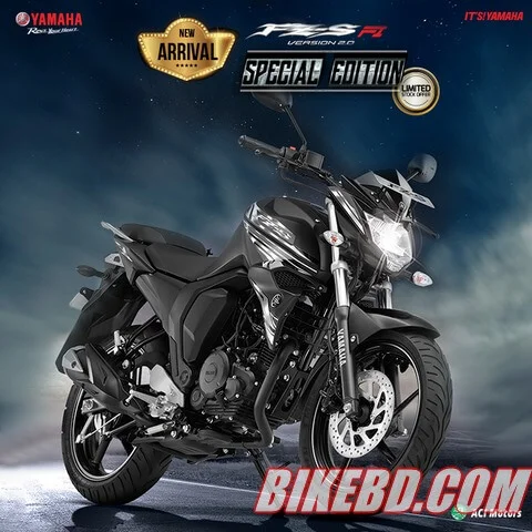 yamaha fzs fi v2 dark knight edition black