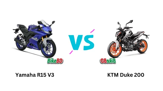 KTM 125 Duke vs Yamaha YZF-R15 V3