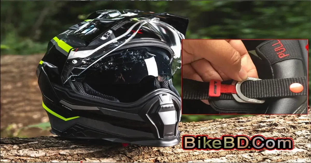 Double-D Ring Buckle Strap Retention System For Helmets