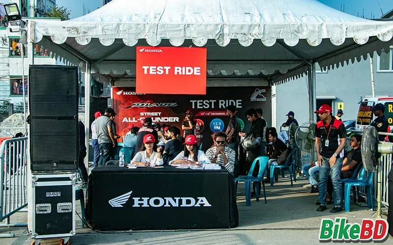 honda x blade test ride