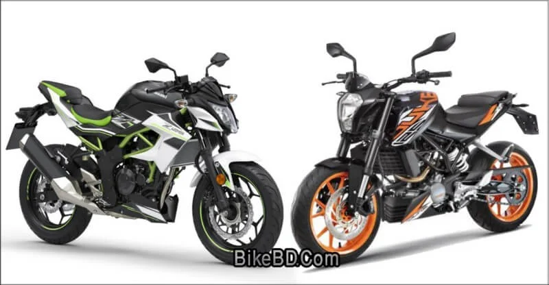 kawasaki z125 vs ktm 125 duke