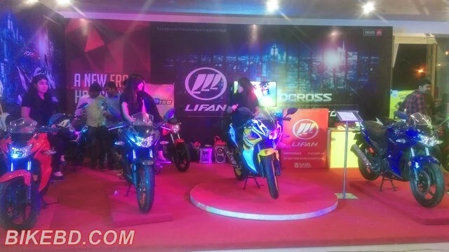 lifan at bike fair in bangladesh