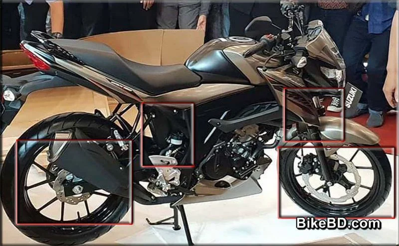 suzuki-gsx-150-bandit-wheel-brake-suspension-system