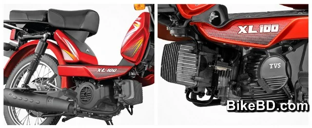 TVS XL 100 Moped Engine