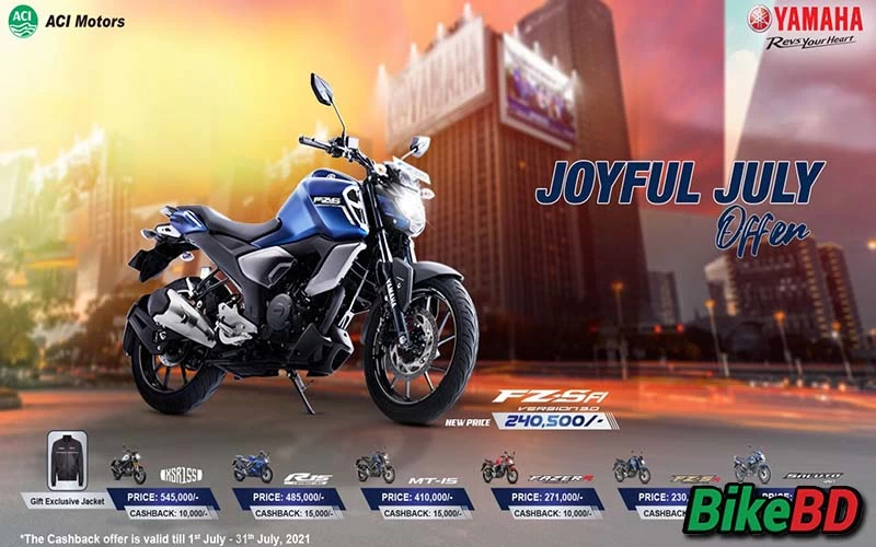 ACI Motors LTD Announced Yamaha Joyful July Offer