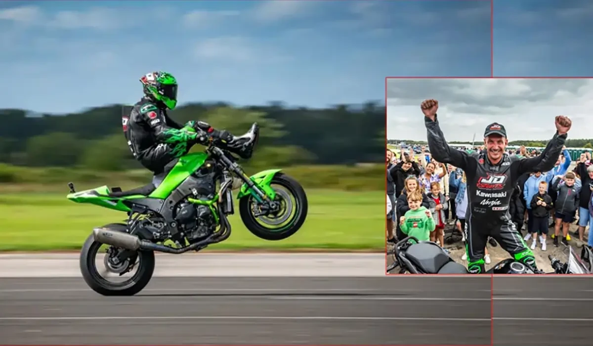 British Stunt Rider Jonny Davies Sets World Record For Fastest High Chair Wheelie