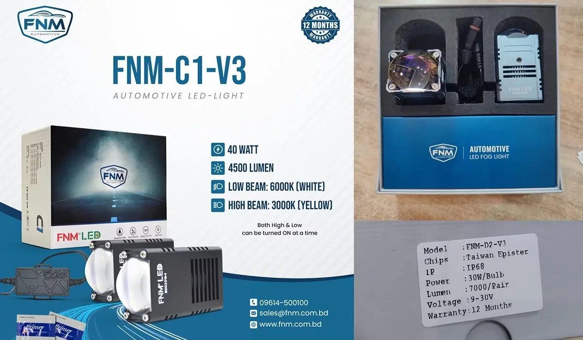 FNM D2-V3 - FNM Bangladesh Launches Powerful New Foglight Model for Bikers