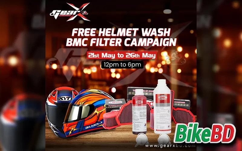 GearX Bangladesh: Helmet Wash & BMC Air Filter Campaign