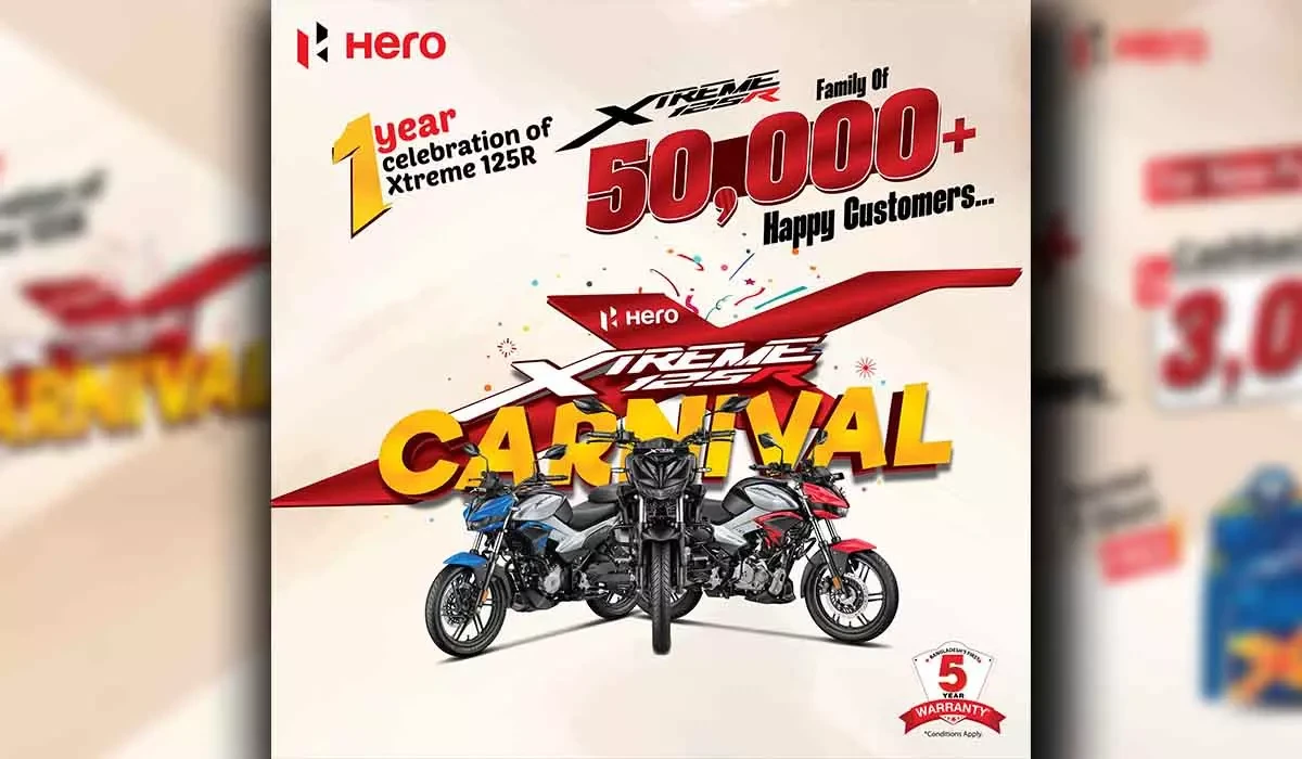 Hero Xtreme 125R Celebrates One Year with Exciting Offers In Bangladesh