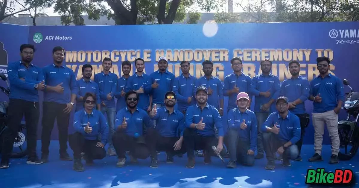 Motorcycle Handover Ceremony To The Yamaha Riding Academy Trainers