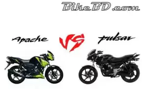 Bajaj Pulsar 150 vs Tvs Apache 150 RTR : A Comparison