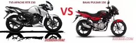 টিভিএস এ্যাপাচি RTR 150 বনাম বাজাজ পালসার 150