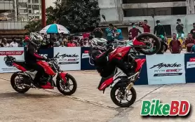 TVS Bangladesh Arranged A Bike Thrilling Show in Dhaka