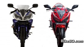Yamaha R15 V2.0 vs Honda CBR150R 2016 (Indonesia) Comparison