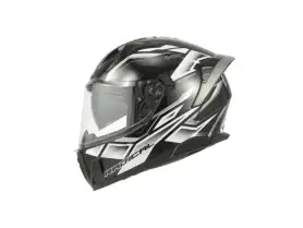 My Helmet G Force Black White Silver