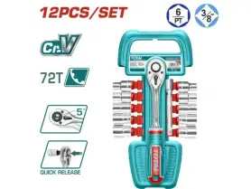 Total 12 Pcs 3/8" Socket Set