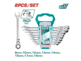 Total 8Pcs Combination Spanner Set