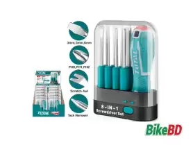 Total 9 pcs Inter-changeable Screwdriver Set