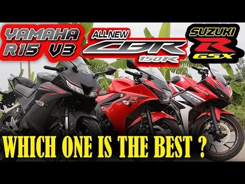 ✔New Yamaha R15 v3 vs Suzuki GSX150r vs Honda CBR150r✔Which One Is Best?