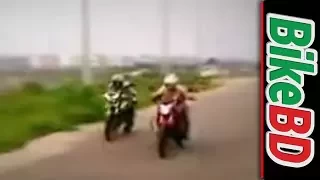 TVS Apache RTR 150 VS Lifan KP 150 Motorcycle Drag race Bangladesh