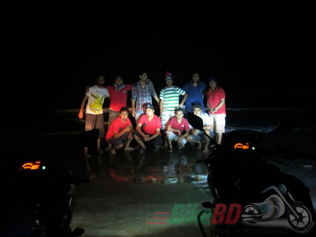 brc members at kuakata sea beach