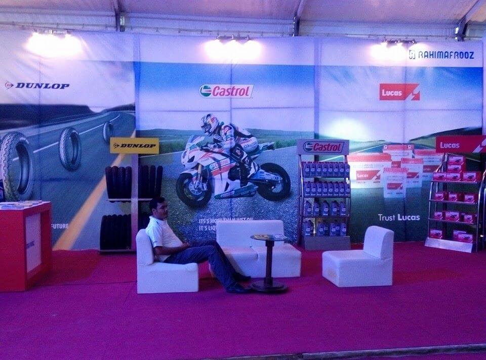 hero dhaka motorbike show rahimafrooz stall