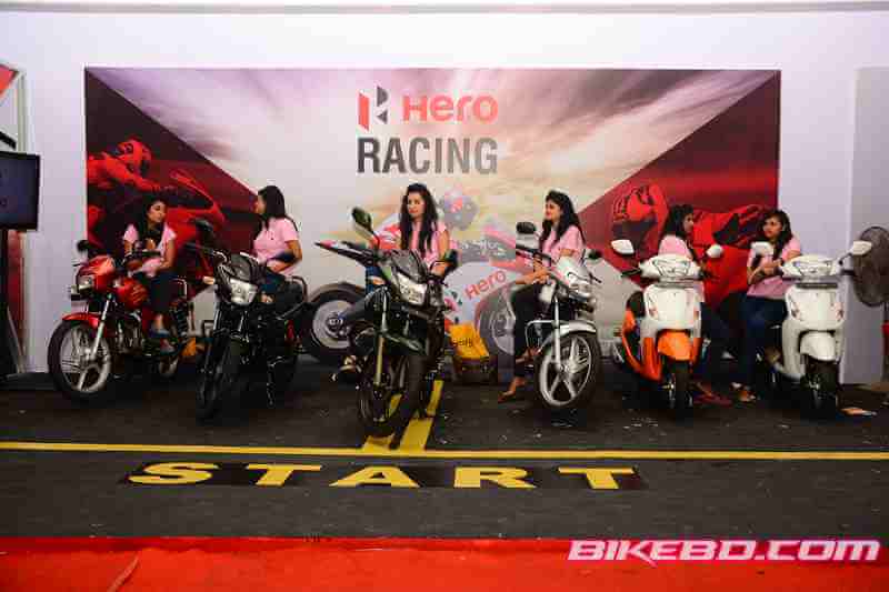 hero dhaka motorbike show stall